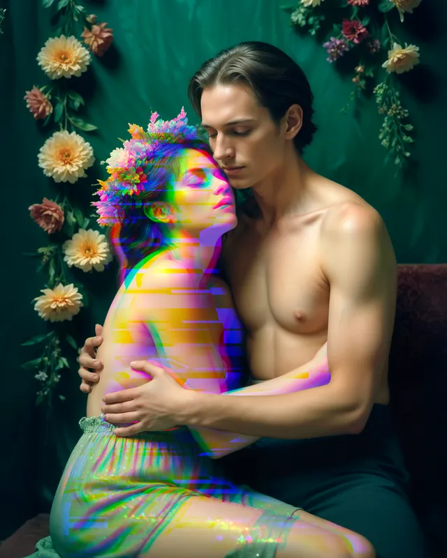 Glitched couple